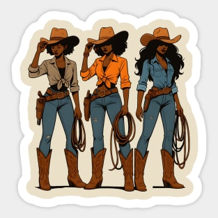 Balck Cowgirls, Black Girl Magic Sticker